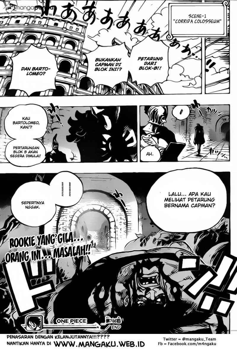 One Piece Chapter 705 Gambar 21