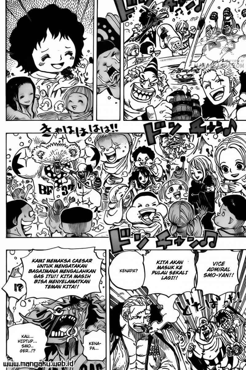 One Piece Chapter 696 Gambar 18