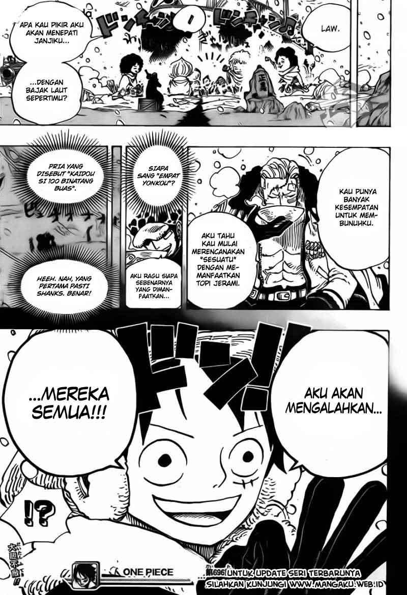 One Piece Chapter 696 Gambar 19
