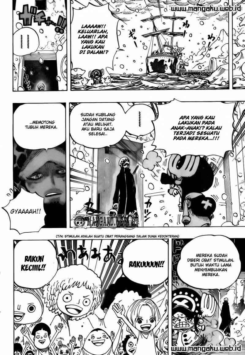 One Piece Chapter 696 Gambar 9