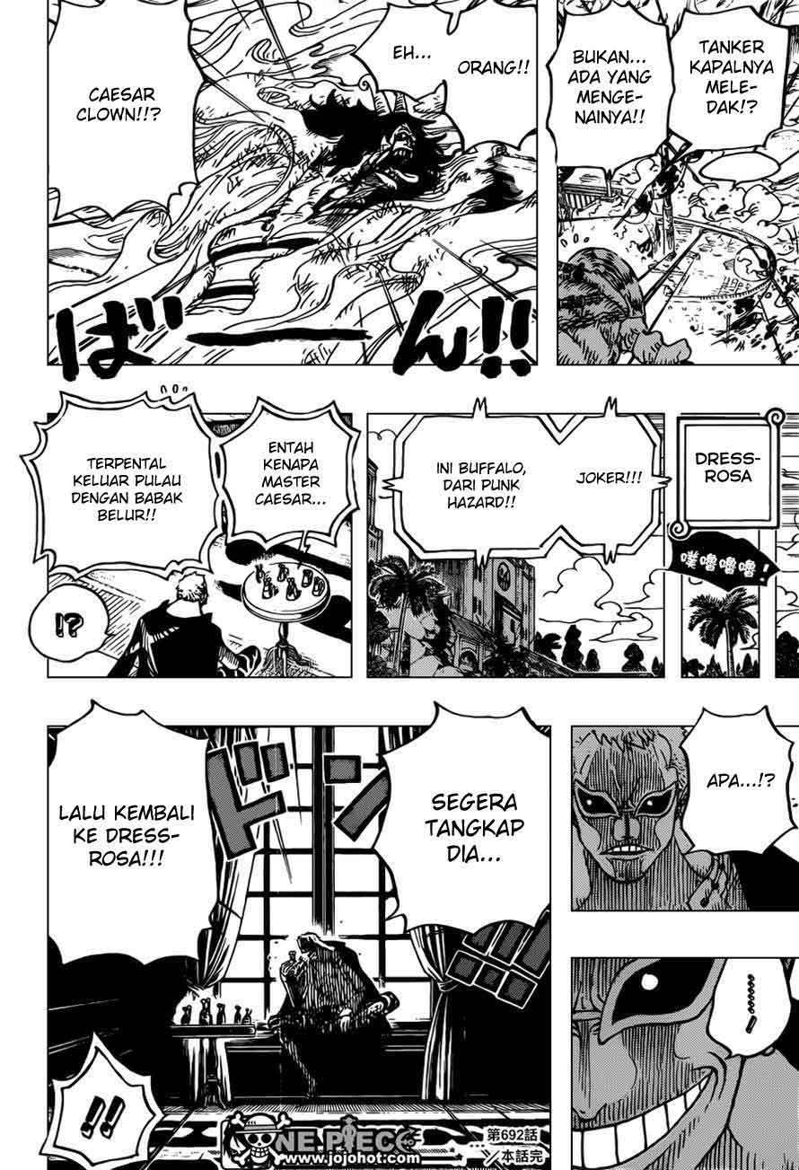 One Piece Chapter 692 Gambar 17