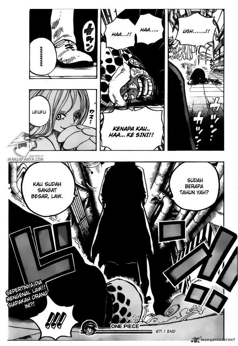 One Piece Chapter 671 Gambar 17