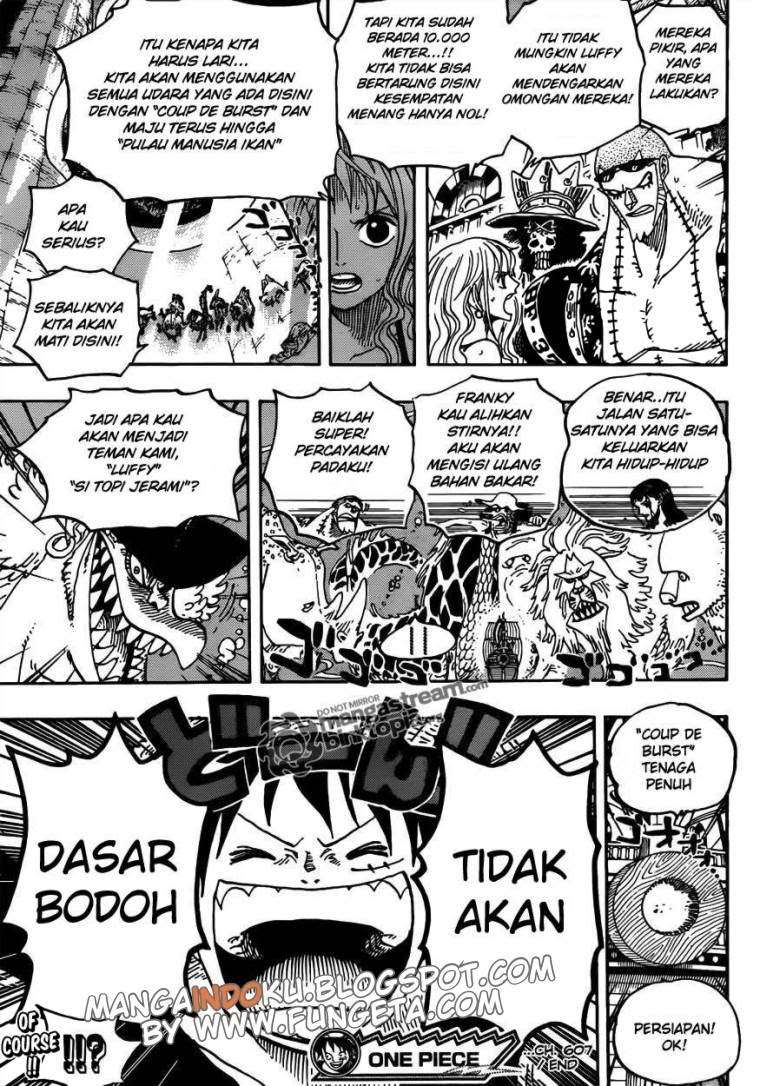 One Piece Chapter 607 Gambar 13