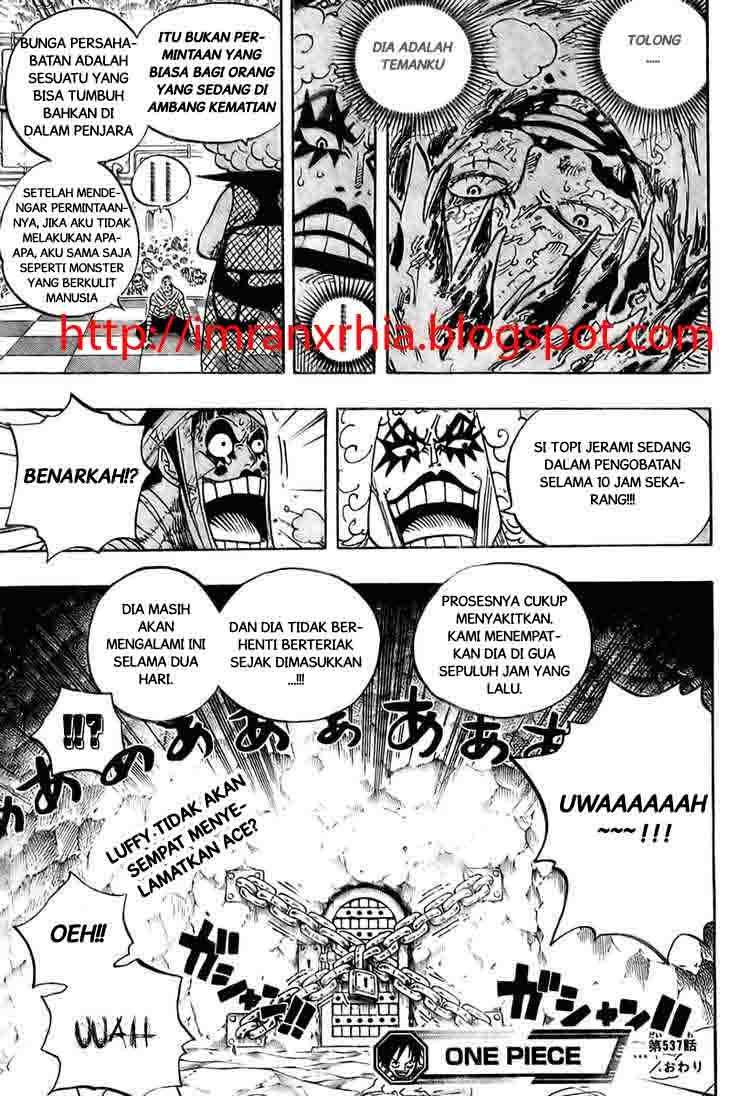 One Piece Chapter 537 Gambar 16