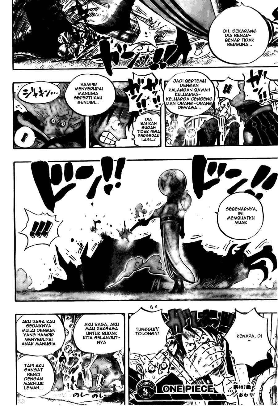 One Piece Chapter 497 Gambar 19