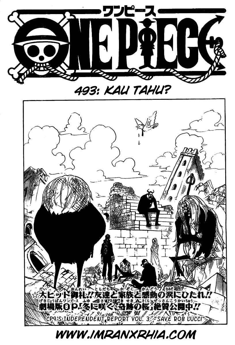 Baca Komik One Piece Chapter 493 Gambar 1