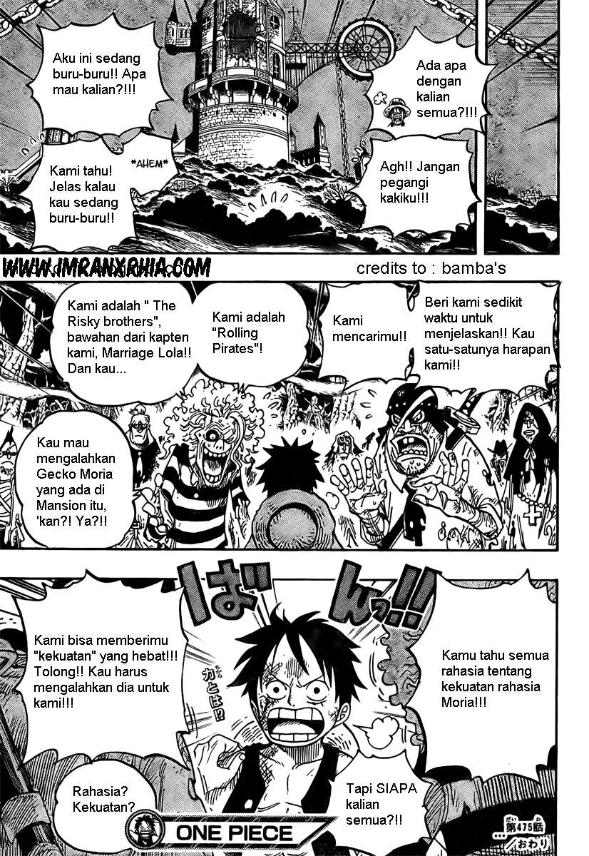 One Piece Chapter 475 Gambar 19