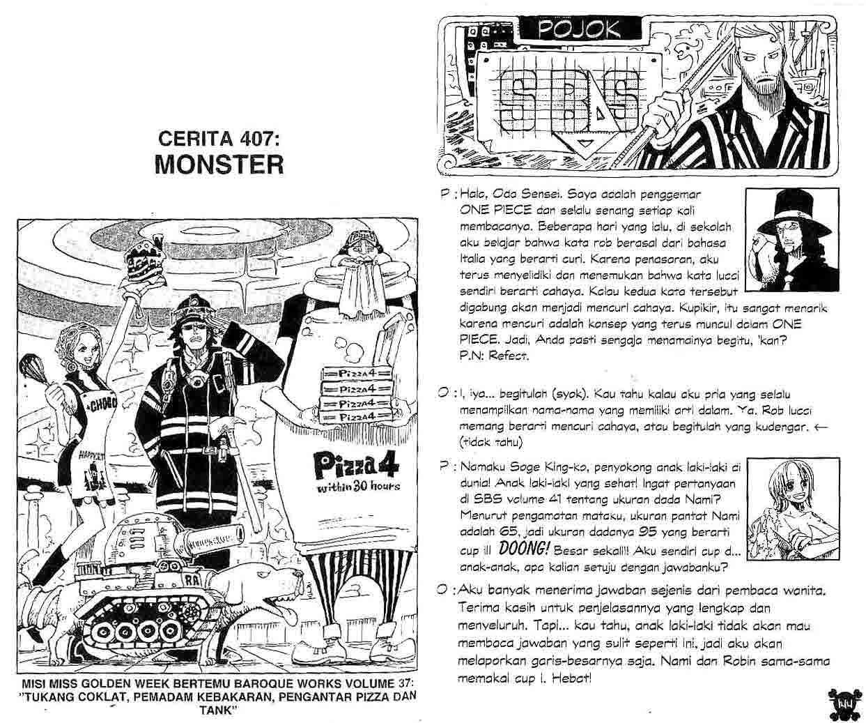 Baca Komik One Piece Chapter 407 Gambar 1