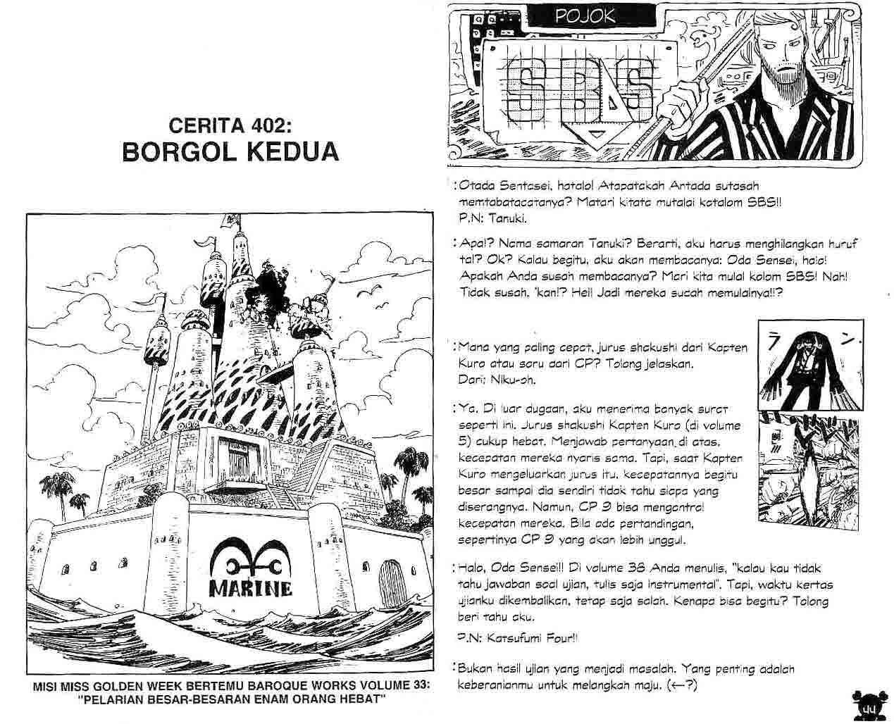 Baca Komik One Piece Chapter 402 Gambar 1
