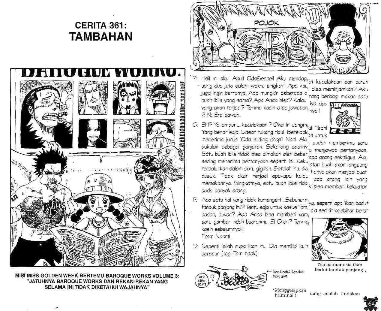 Baca Komik One Piece Chapter 361 Gambar 1