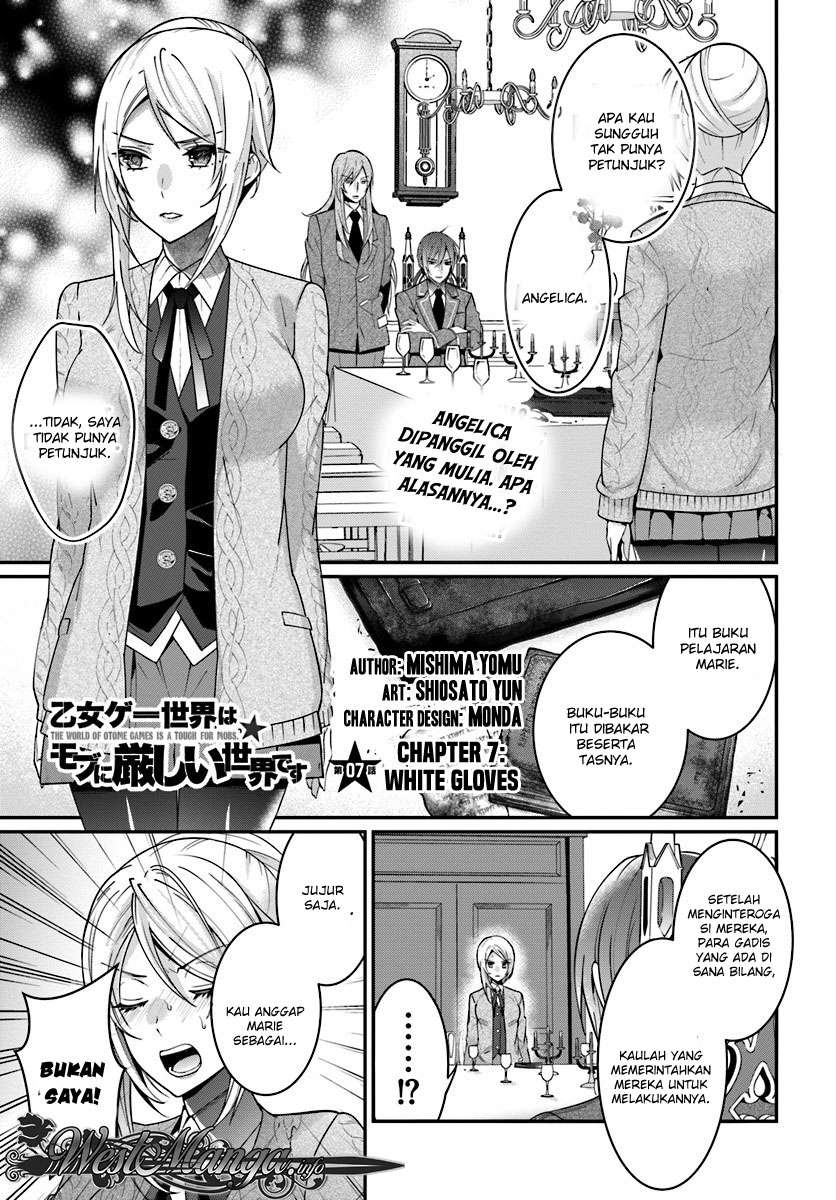Baca Otome Game Sekai wa Mob ni Kibishii Sekai Desu Chapter 7.1 Gambar 2