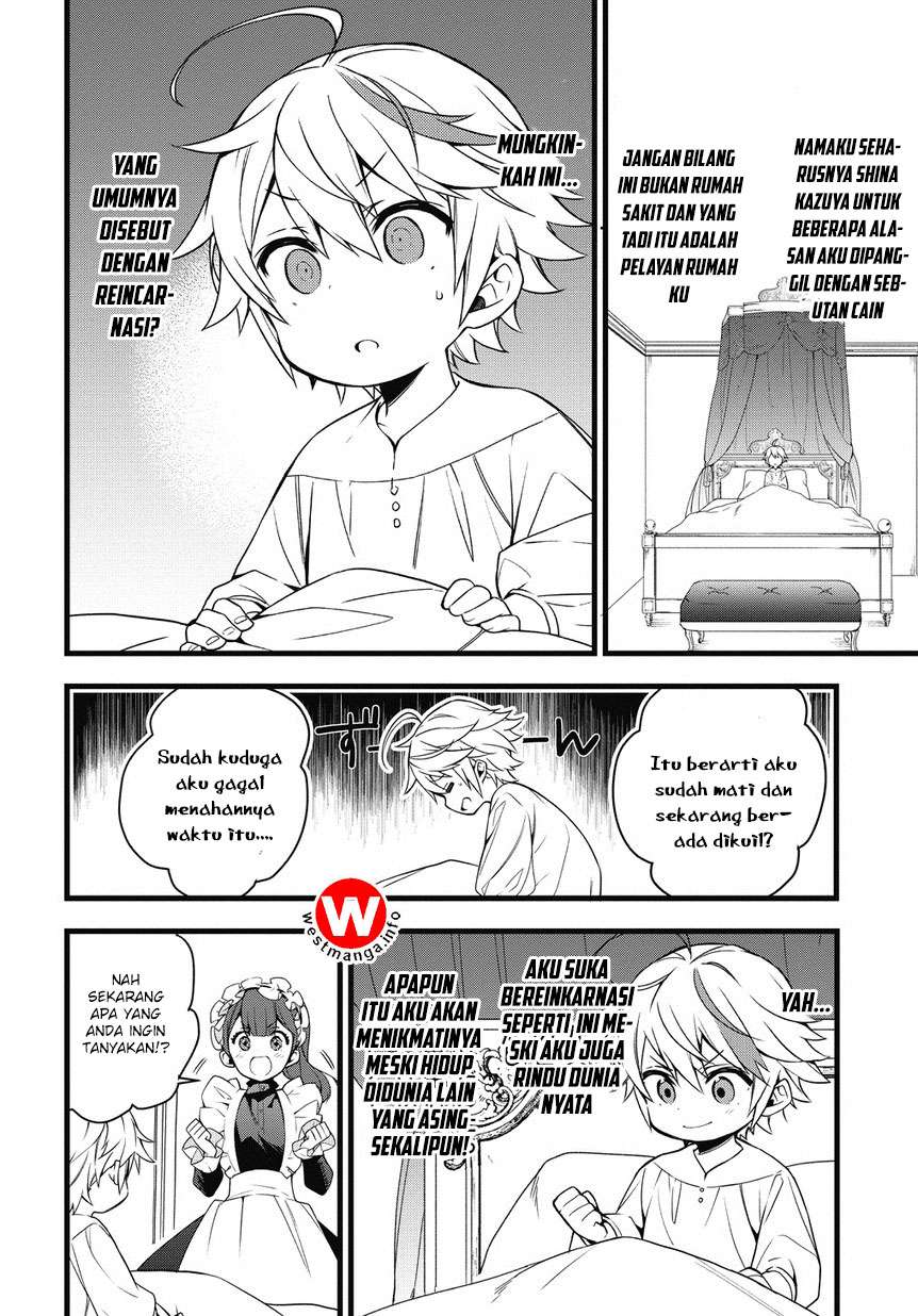 Tensei Kizoku no Isekai Boukenroku ~Jichou wo Shiranai Kamigami no Shit Chapter 1.1 Gambar 10