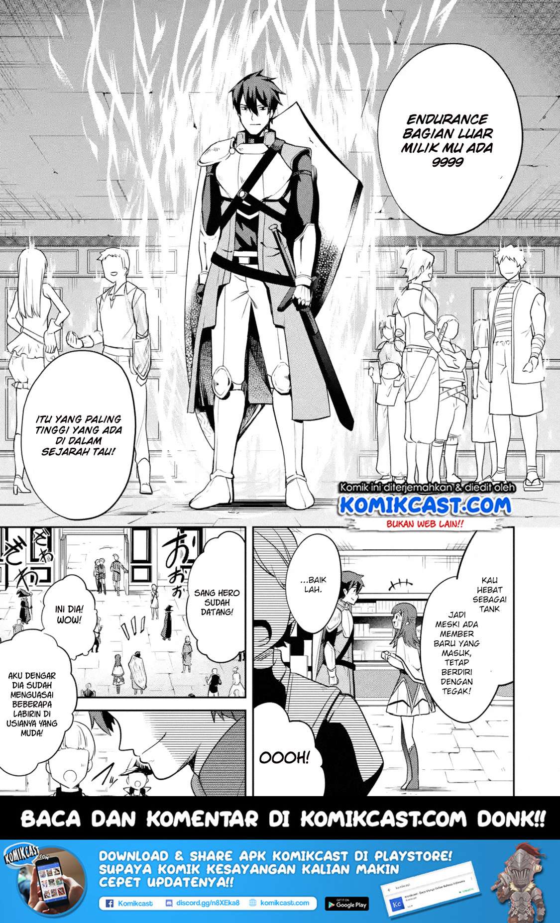 The Labyrinth Raids of the Ultimate Tank ~The Tank Possessing a Rare 9,999 Endurance Skill was Expelled from the Hero Party~ Chapter 1.1 Gambar 11