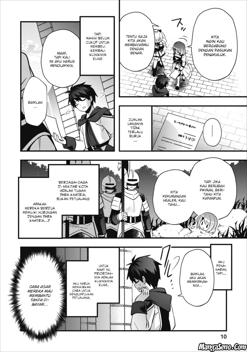 Isekai no Meikyuu Toshi de Chiyu Mahoutsukai Yattemasu Chapter 6.1 Gambar 9