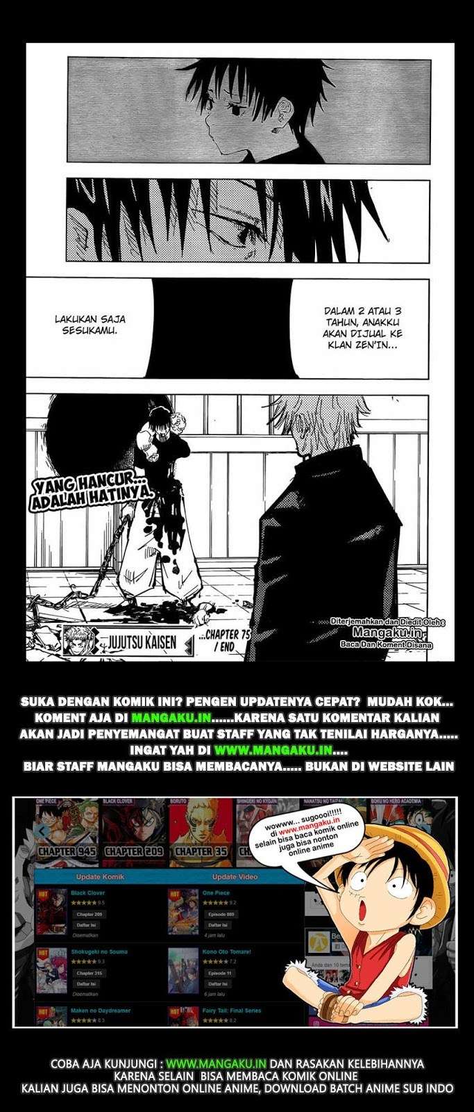 Jujutsu Kaisen Chapter 75 Gambar 19
